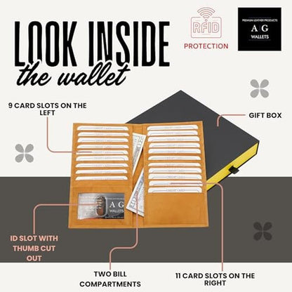 Wallet Leather: AG Premium Cowhide Leather Wallet for Men – Close-up Detail