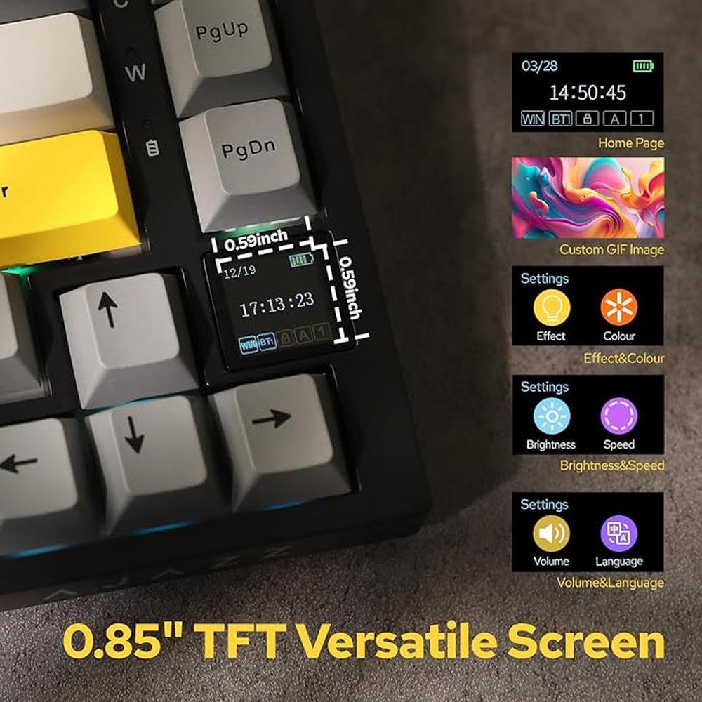 Keyboard Epomaker: Epomaker Ajazz AK820 Pro 75 Wireless – Close-up Detail