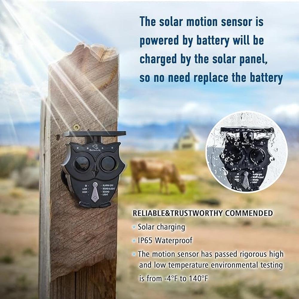 Driveway Alarm: Betterlink 1/2 Mile Long Range Solar – Close-up Detail