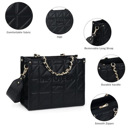 Chinllo Tote Bag: Chinllo Quilted Chains Stachel Purse and – In Use