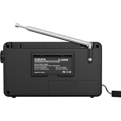 Radio Alert: D109WB Portable AM/FM/SW/LW/WB Weather Radio – Side View