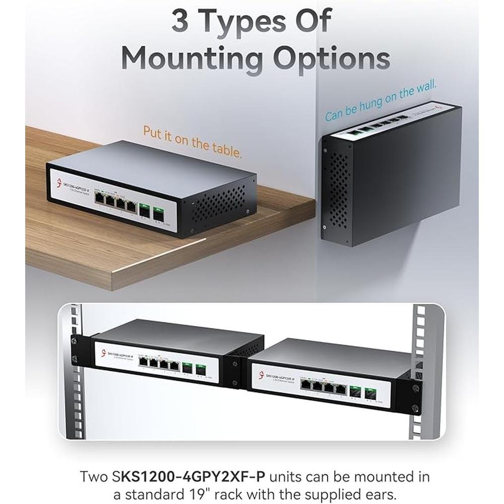 6-Port 2.5G Ethernet PoE+ Switch – Packaging