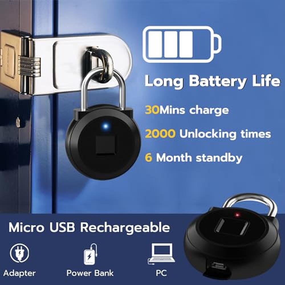 Fingerprint Lock: Dhiedas Fingerprint Lock for Gym Locker – Close-up Detail