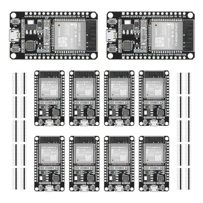 ESP Dual Core: YEJMKJ 10pcs ESP32 ESP-32S Development Board – Front View