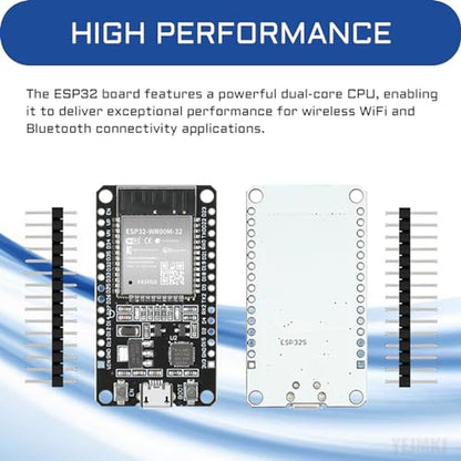 ESP Dual Core: YEJMKJ 10pcs ESP32 ESP-32S Development Board – Close-up Detail