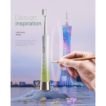 Electric Toothbrush: Upgrade Sonic Rechargeable Toothbrush – In Use