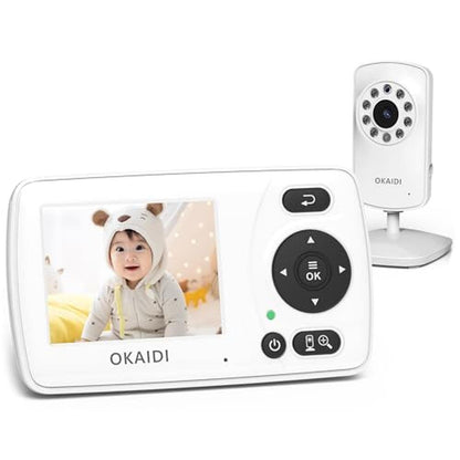 Baby Monitor: OKAIDI Video Baby Monitor with Camera and – Front View