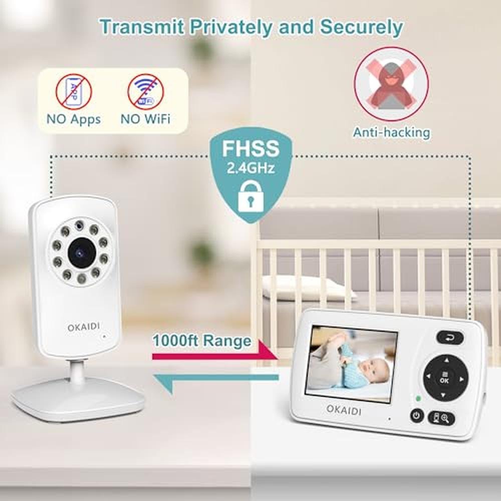 Baby Monitor: OKAIDI Video Baby Monitor with Camera and – Packaging