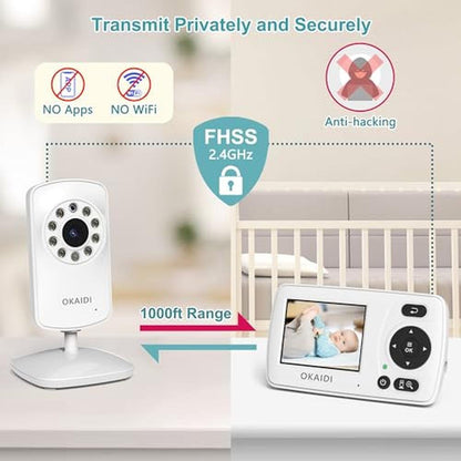 Baby Monitor: OKAIDI Video Baby Monitor with Camera and – Packaging