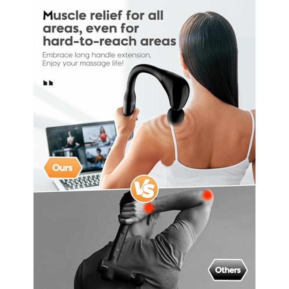 Massage Gun: FVZ Deep Tissue Massager with Upgraded – Side View