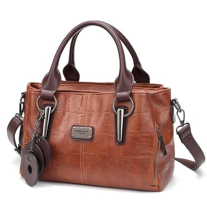 Women MCUVAEC: Vegan Leather Tote Bag for Women – Front View