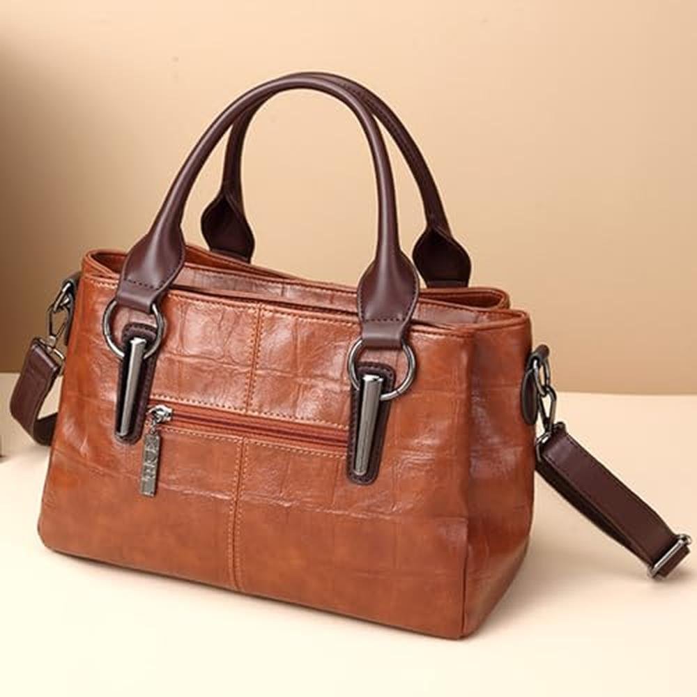 Women MCUVAEC: Vegan Leather Tote Bag for Women – Close-up Detail