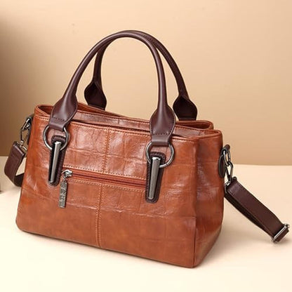 Women MCUVAEC: Vegan Leather Tote Bag for Women – Close-up Detail