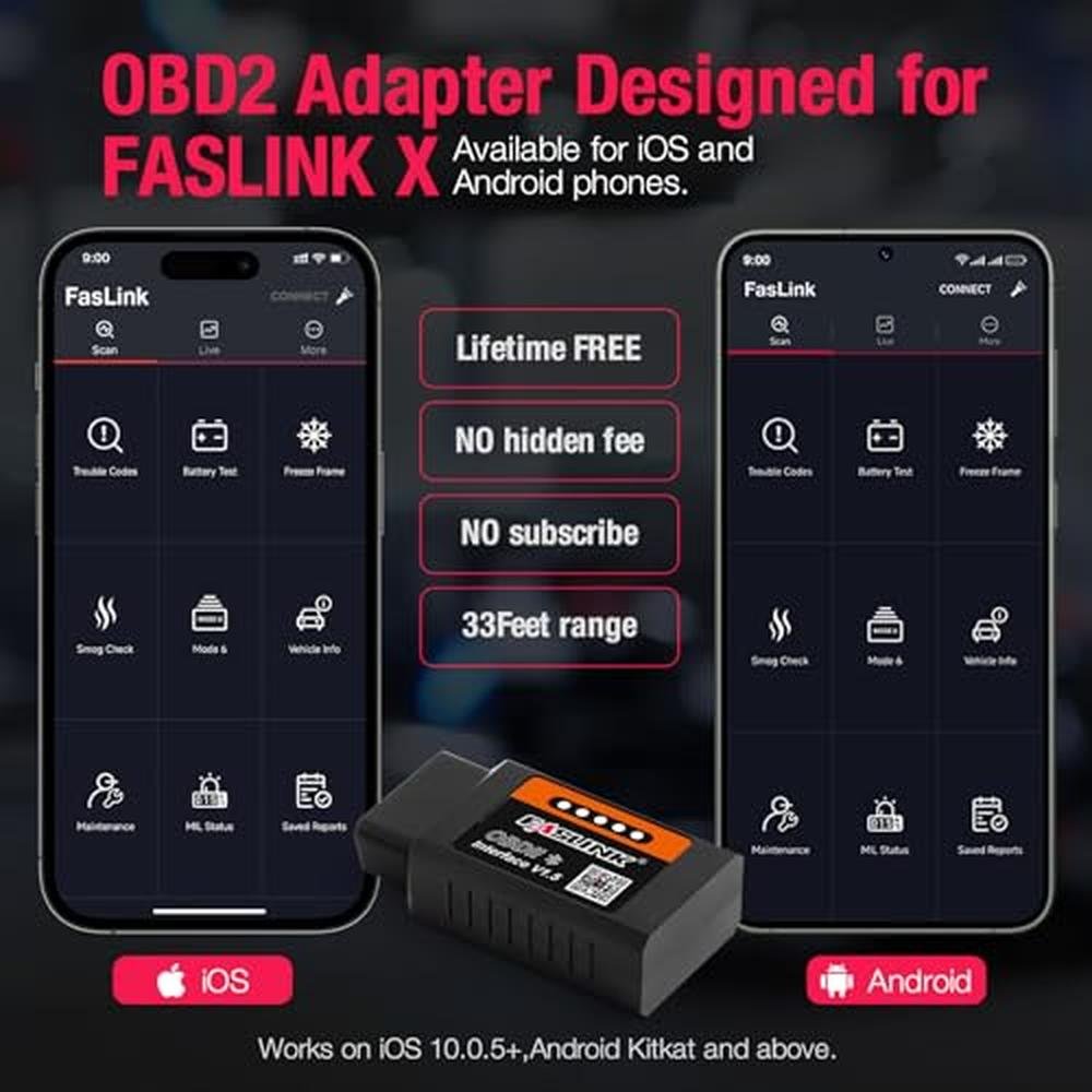 OBDII FASLINK: FASLINK X1 OBD2 Scanner Bluetooth for iPhone – Packaging