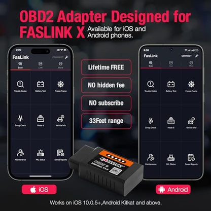 OBDII FASLINK: FASLINK X1 OBD2 Scanner Bluetooth for iPhone – Packaging