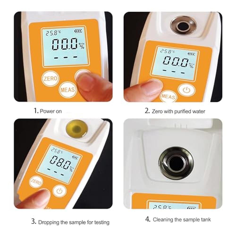 Brix Meter: High Precision Digital Brix Refractometer with – Close-up Detail