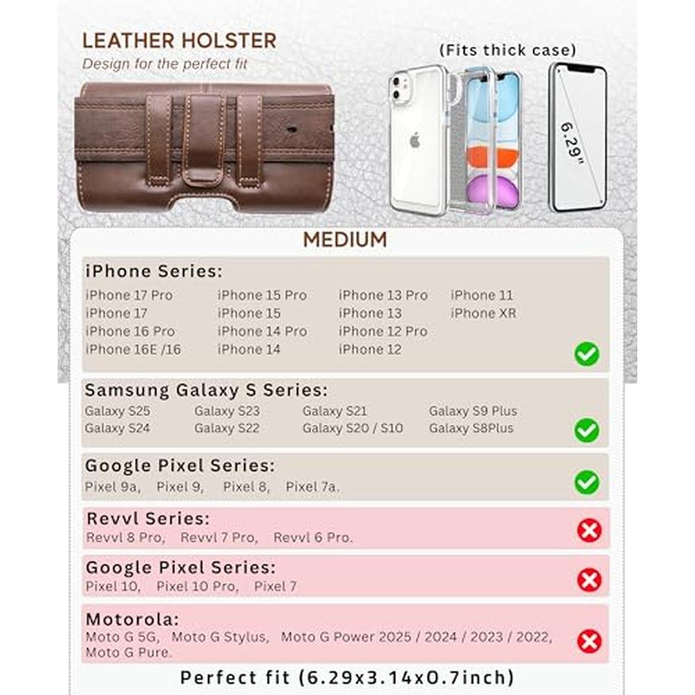 Phone City: Wireless City Leather Phone Holster for Men – Packaging