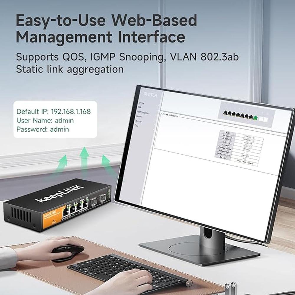 6 Port 2.5G Smart Web Managed Switch – In Use