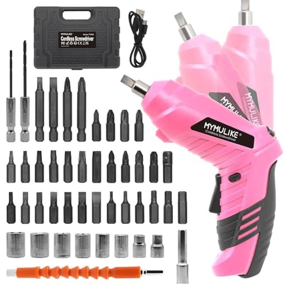 Screwdriver Electric: MYMULIKE Cordless 3.6V Rechargeable – Front View