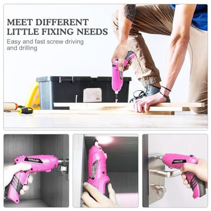 Screwdriver Electric: MYMULIKE Cordless 3.6V Rechargeable – Side View