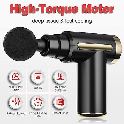 Massage Gun: Cotsoco Deep Tissue for Pain Relief with 4 – Close-up Detail