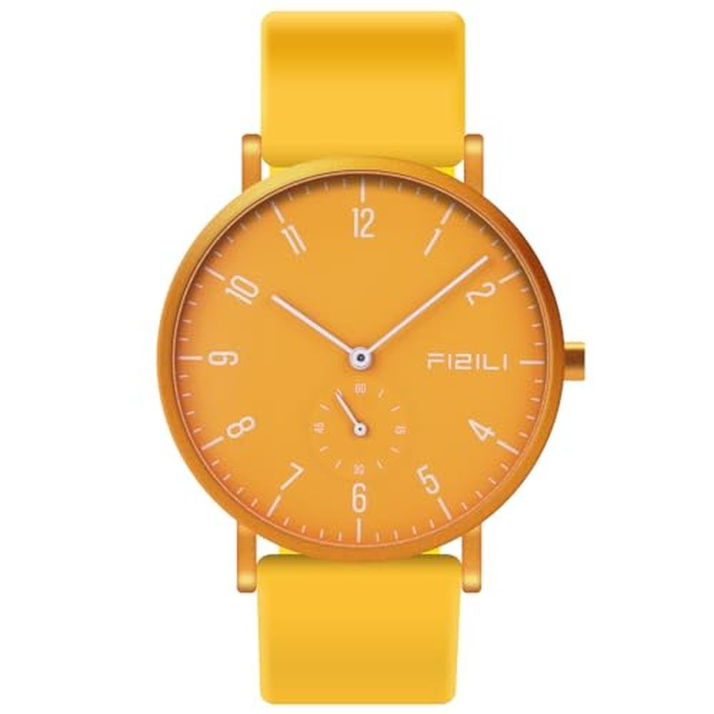 Men Watch: FIZILI Ultra-Thin Minimalist Waterproof Fashion – Front View