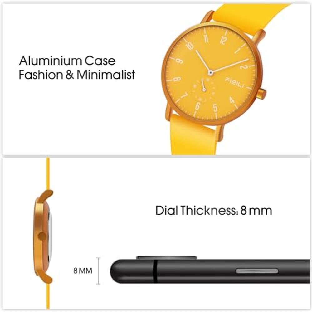 Men Watch: FIZILI Ultra-Thin Minimalist Waterproof Fashion – In Use
