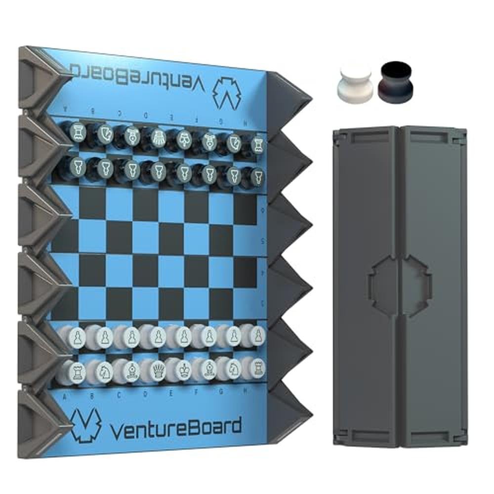 Board Chess: New Ventureboard 6 Inches Magnetic Unique – Front View