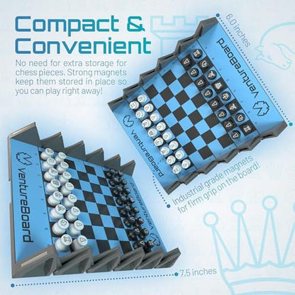 Board Chess: New Ventureboard 6 Inches Magnetic Unique – Side View