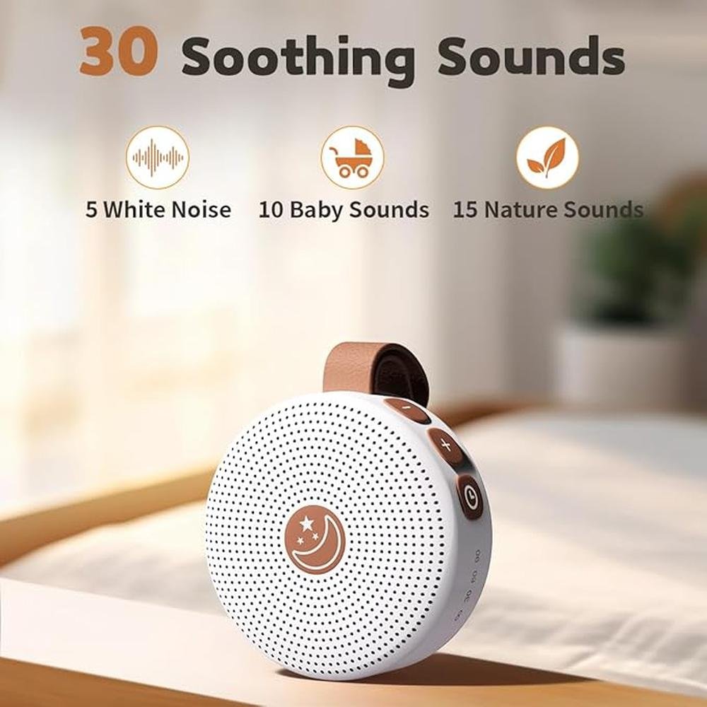 Machine Noise: BodyHush Sound Machine With 30 Soothing – Side View
