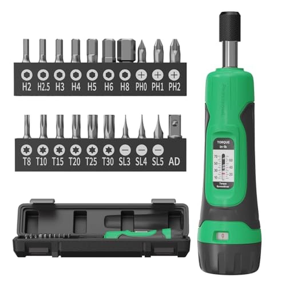 Torque Screwdriver: LLAVETOR 1/4 Drive Screwdriver Torque – Front View