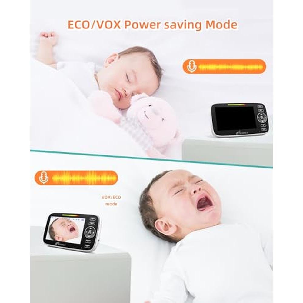 Baby Monitor: iFamily Split Screen Baby Monitor with 2 – In Use
