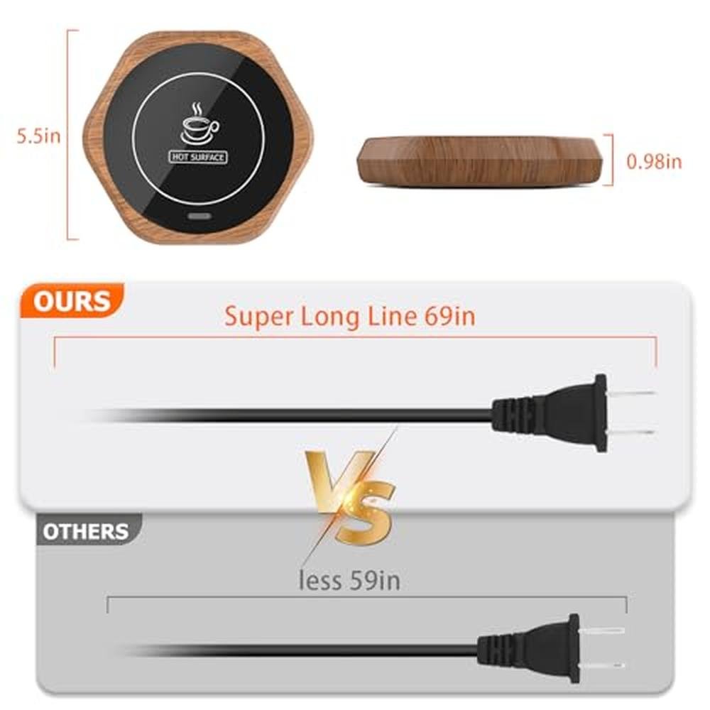 Coffee Warmer: Smart Beverage Heating Plate – Side View