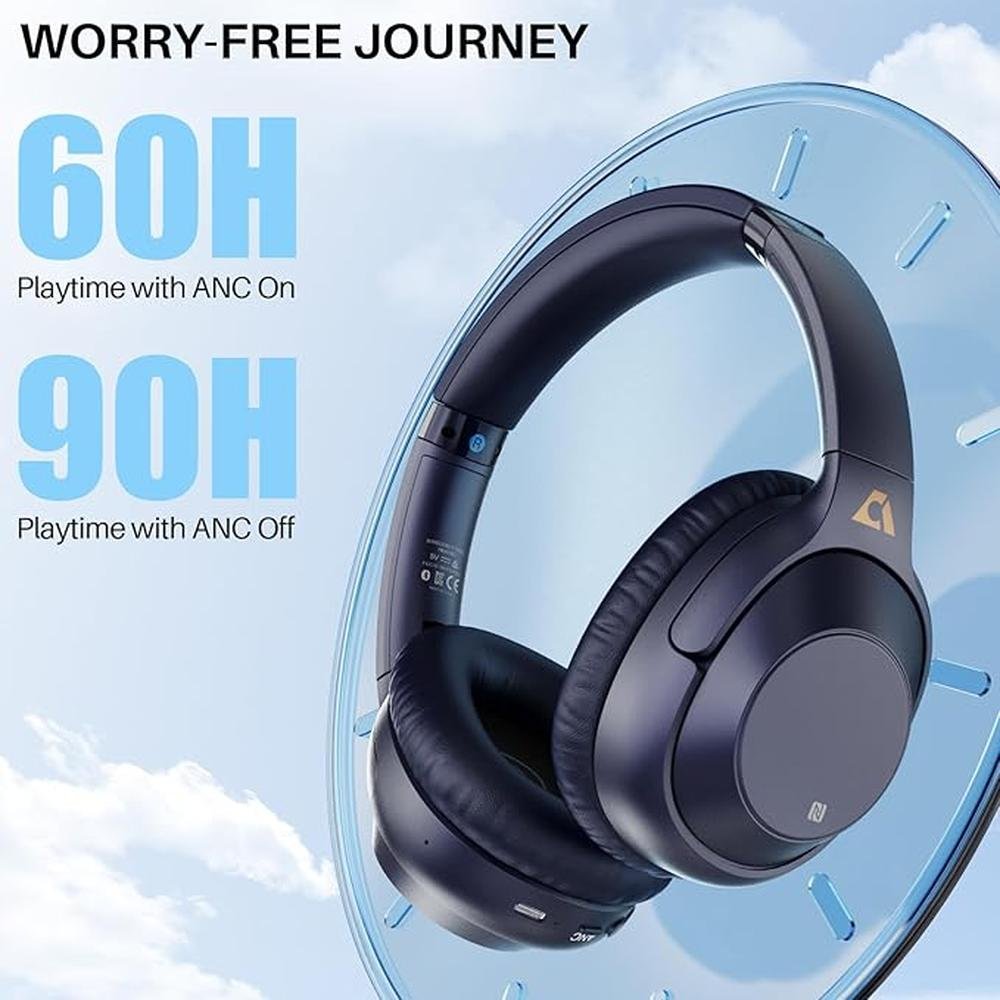 Bluetooth 5.2 Hybrid Active Noise Cancelling Headphones for – Packaging