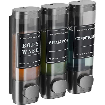Dispenser Shower: Cabo Deseado Wall Mounted 3-Chamber – Front View