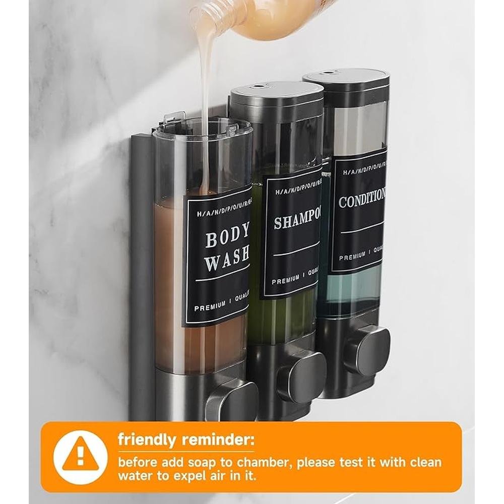 Dispenser Shower: Cabo Deseado Wall Mounted 3-Chamber – Packaging