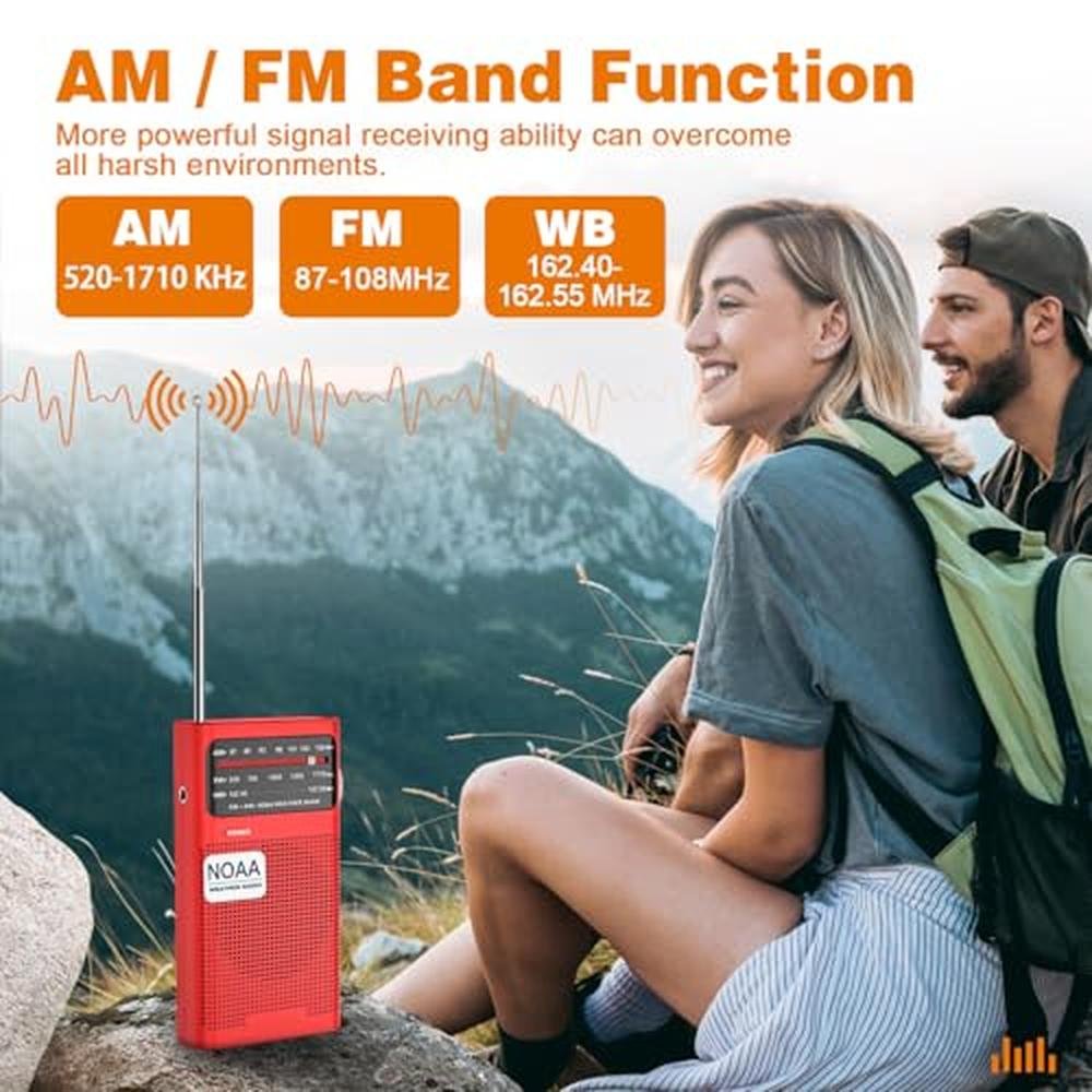 Goodes Radio: NOAA Weather Radio with Best Reception – Side View