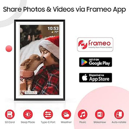 Digital Frame: ApoloSign 15.6 Inch WiFi Digital Photo Frame – Close-up Detail