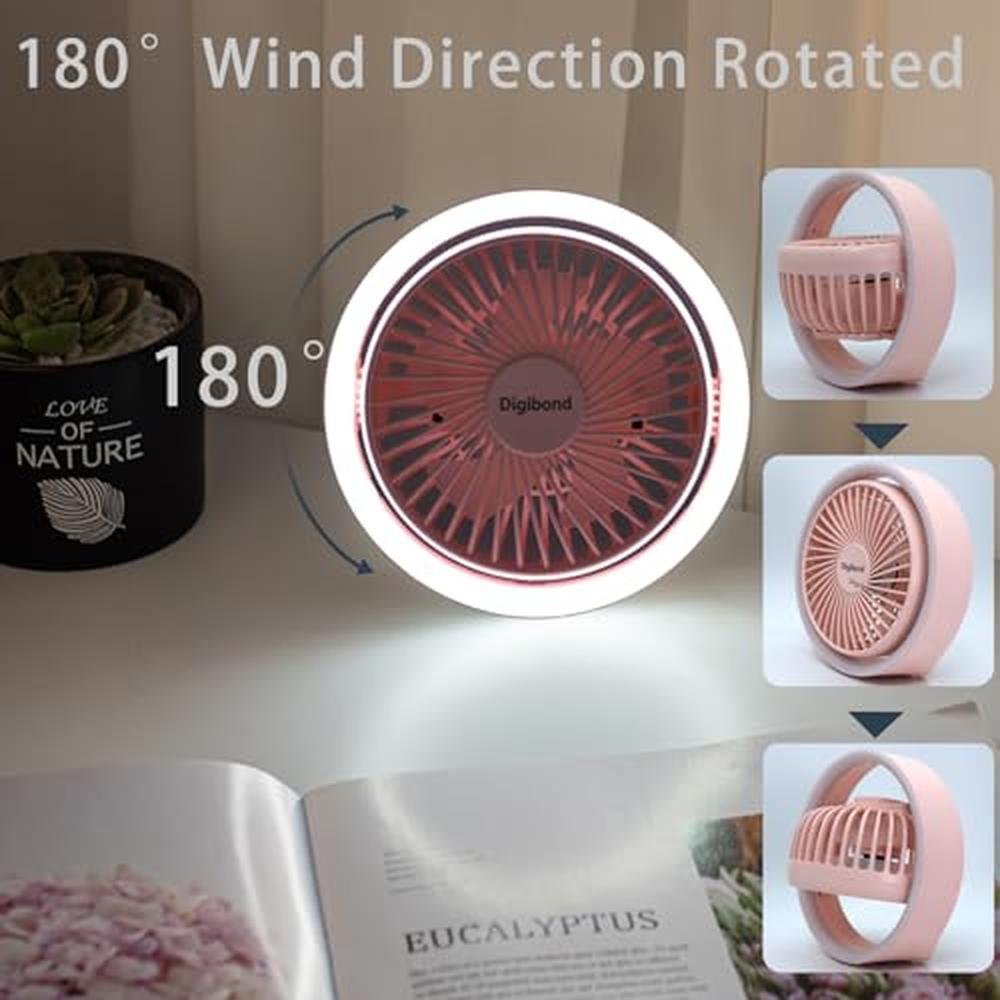 Fan Digibond: Digibond Pink Desk Fan High Power 3000mah – In Use