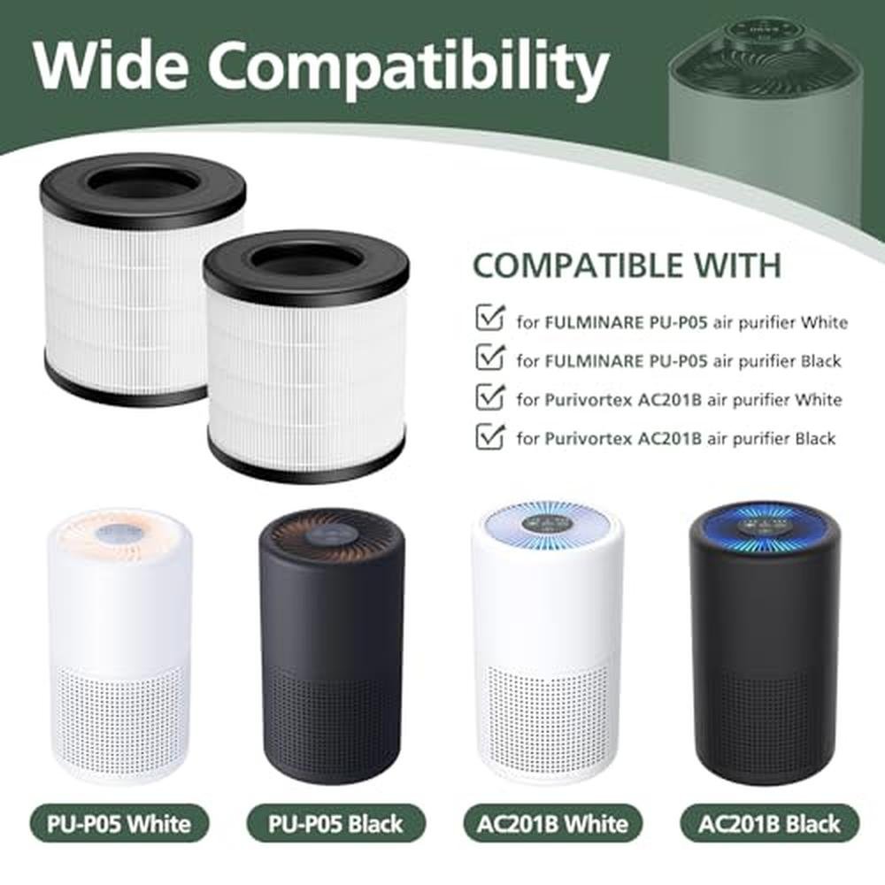 Air P05: FULMINARE PU-P05 HEPA Replacement Filter – Side View