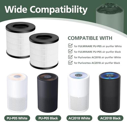 Air P05: FULMINARE PU-P05 HEPA Replacement Filter – Side View