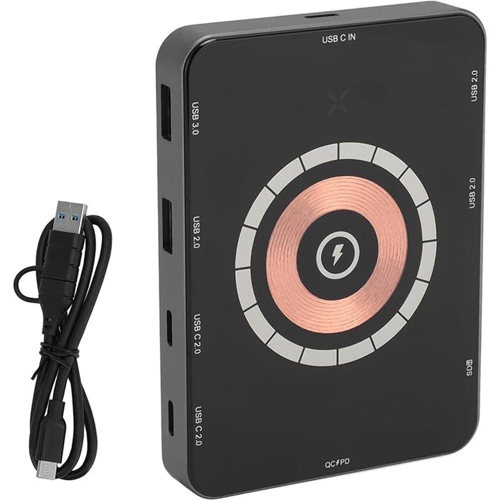 USB C Hub: USB C Hub Multiple Adapter with 1 USB3.0 Ports – Front View