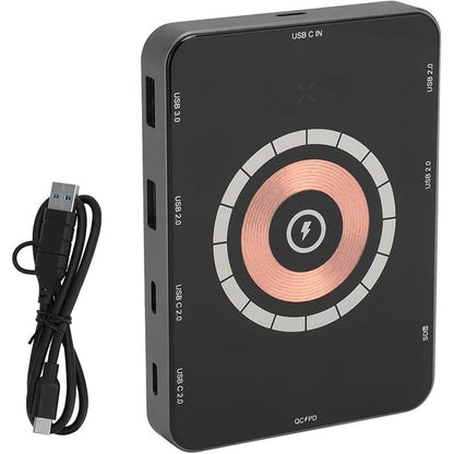USB C Hub: USB C Hub Multiple Adapter with 1 USB3.0 Ports – Front View