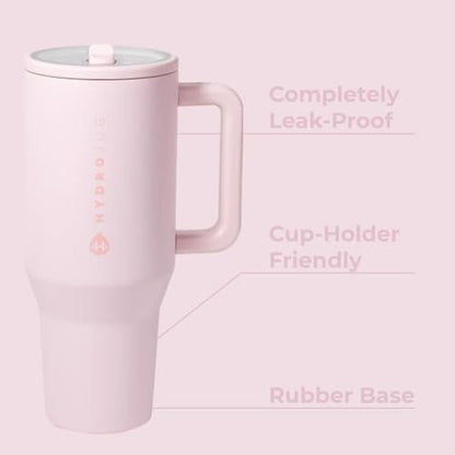 HydroJug Traveler: 40 oz Insulated Stainless Steel Water – Side View