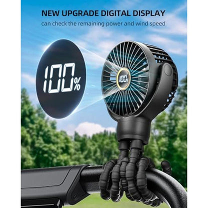Fan Fans: KIDEE Mini Stroller Fan Portable Battery Operated – Side View