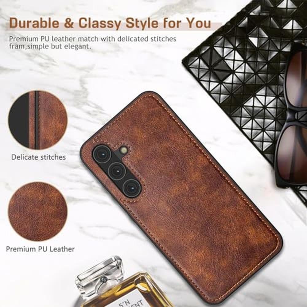 Galaxy S24 Plus Case: LOHASIC Premium Leather Luxury – Close-up Detail