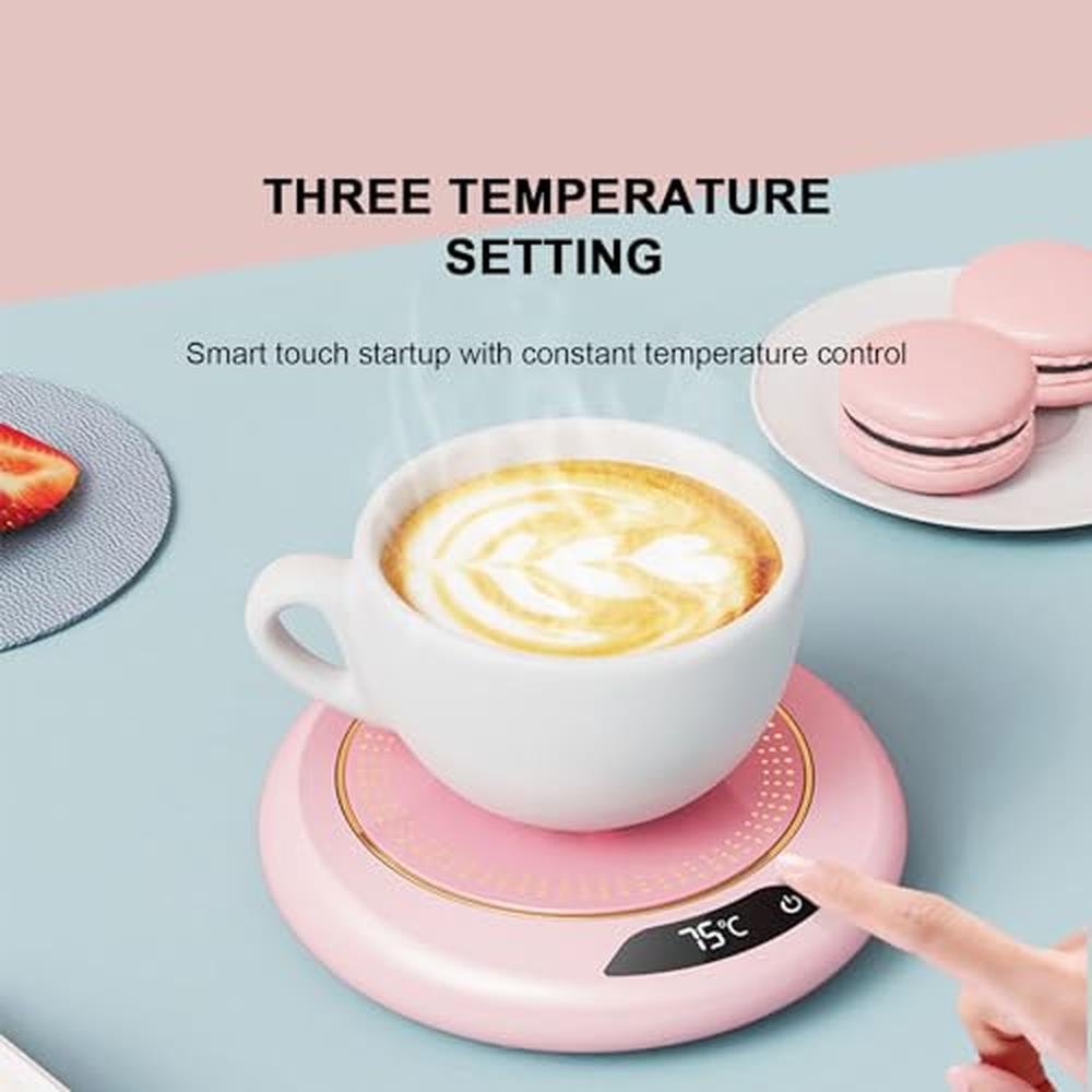 Warmer Coffee: Luckyalc Coffee Mug Warmer for Desk – Close-up Detail