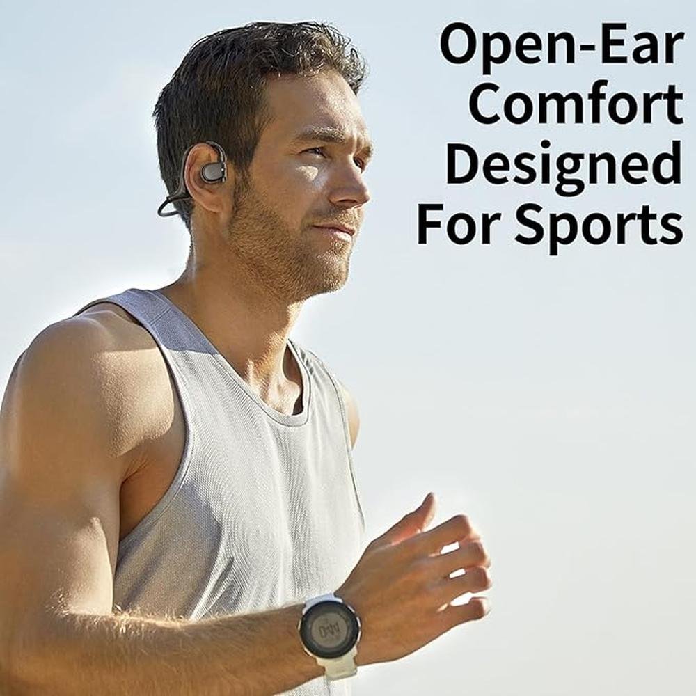 Bone Conduction Headphones Bluetooth Open Ear Earphones – Side View