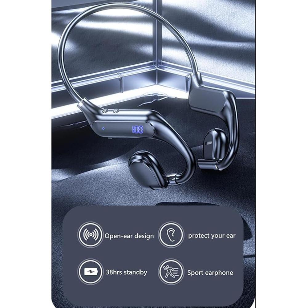 Bone Conduction Headphones Bluetooth Open Ear Earphones – Close-up Detail