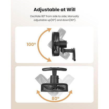 Wall Fan: Koonie 8 Wall Mount Fan Quiet Small Wall Fan with – Packaging
